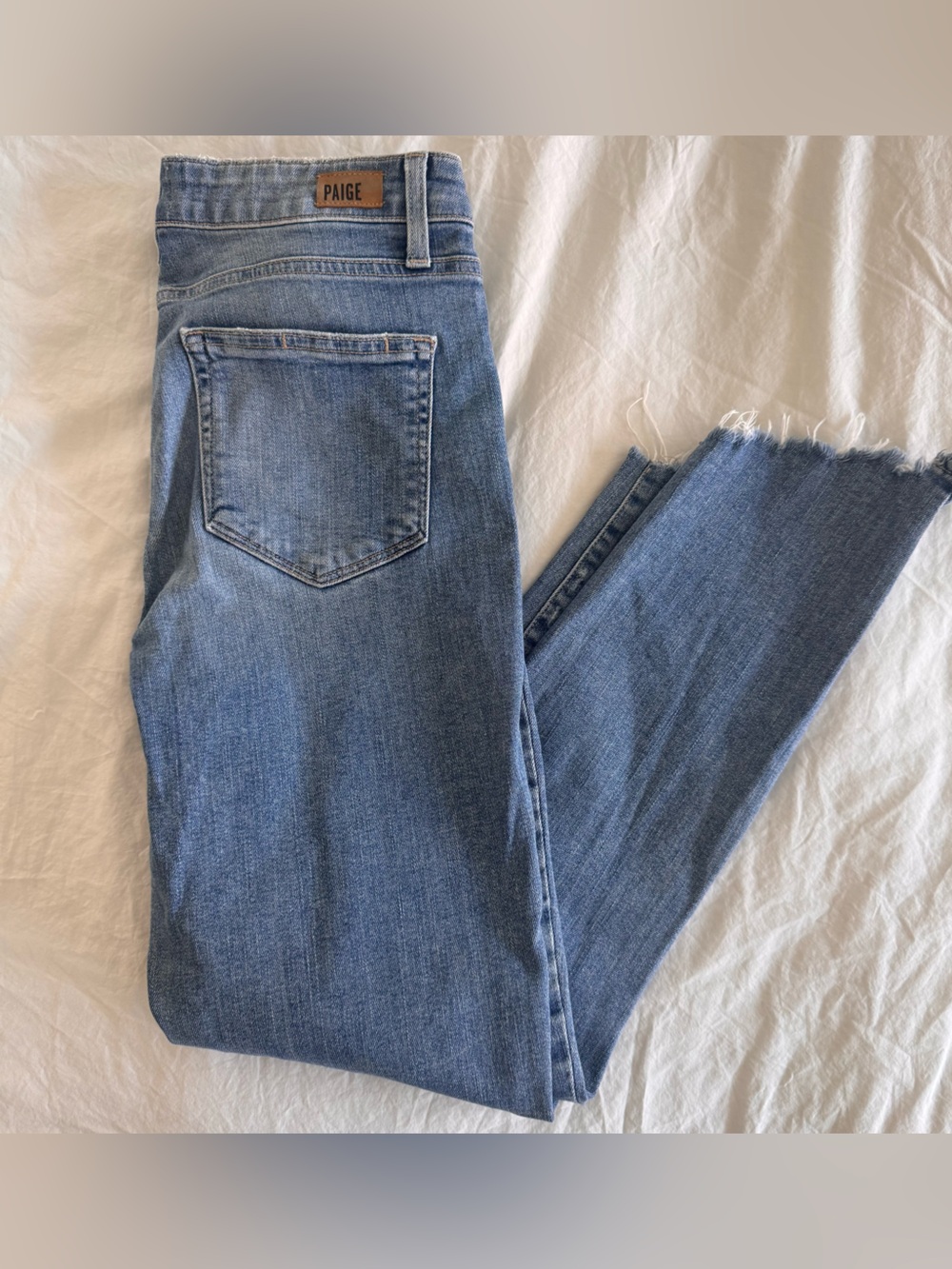 PAIGE Hoxton High Waist Crop Angled Ultra Skinny Jeans (Dacey) - Picture 7 of 10